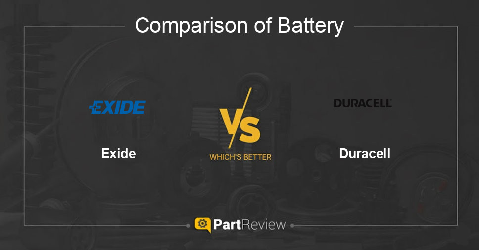 Comparison of battery Exide and Duracell