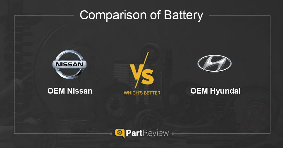 Comparison of battery OEM Nissan and OEM Hyundai