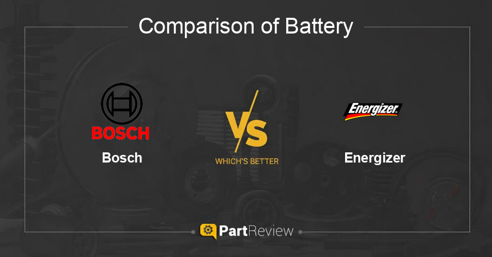 Comparison of battery Bosch and Energizer