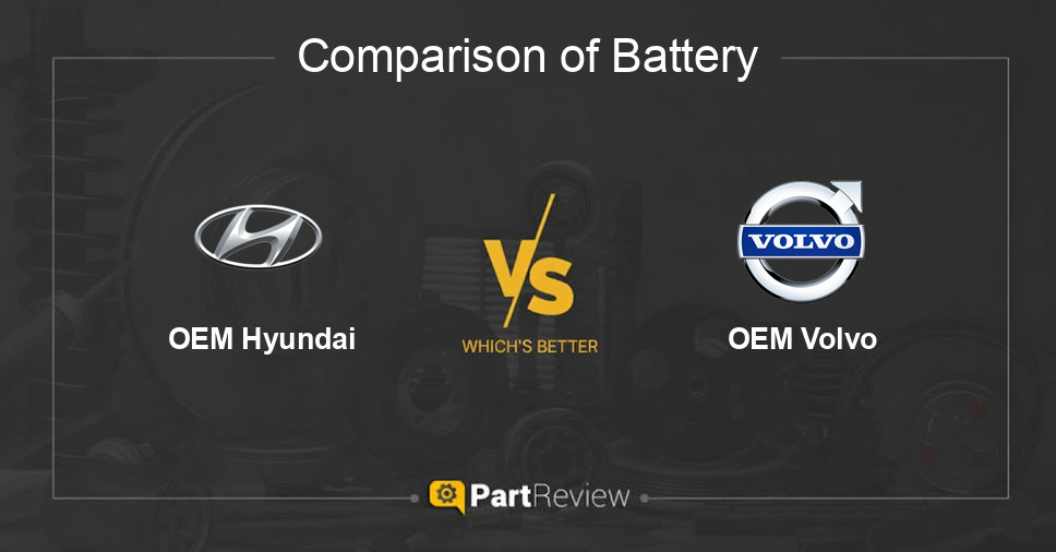 Comparison of battery OEM Hyundai and OEM Volvo