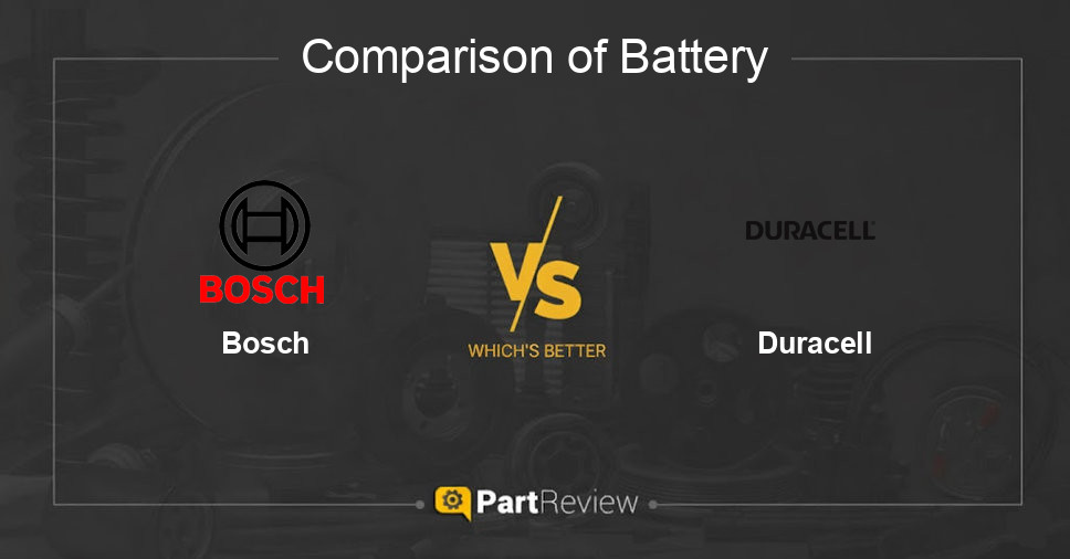 Comparison of battery Bosch and Duracell