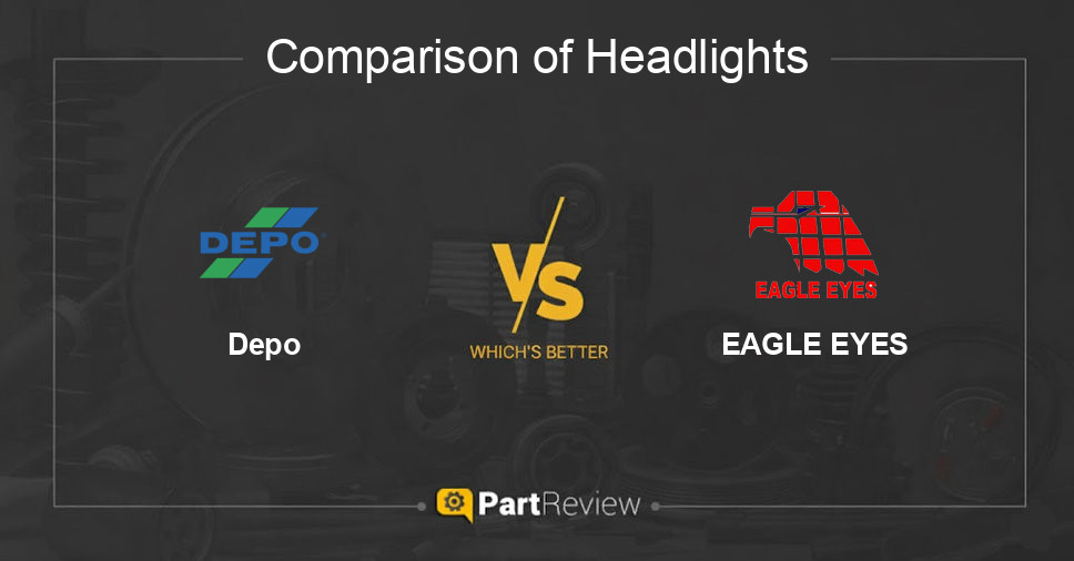 Comparison of headlights Depo and EAGLE EYES