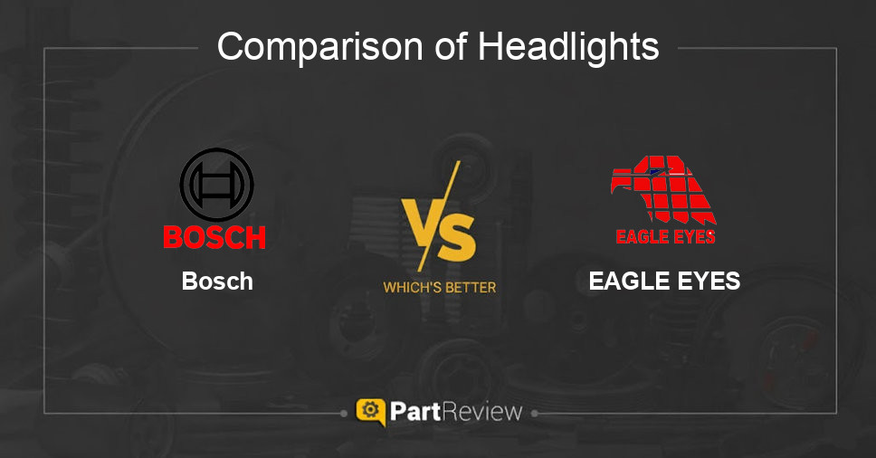 Comparison of headlights Bosch and EAGLE EYES