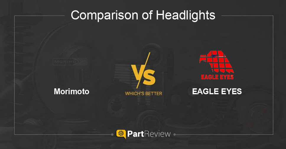 Comparison of headlights Morimoto and EAGLE EYES