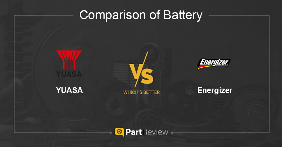 Comparison of battery YUASA and Energizer