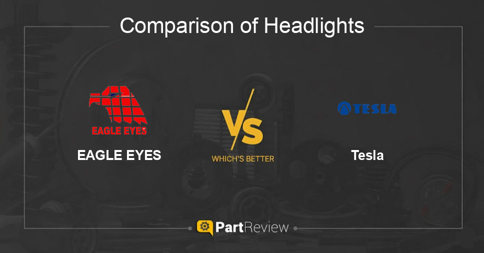 Comparison of headlights EAGLE EYES and Tesla