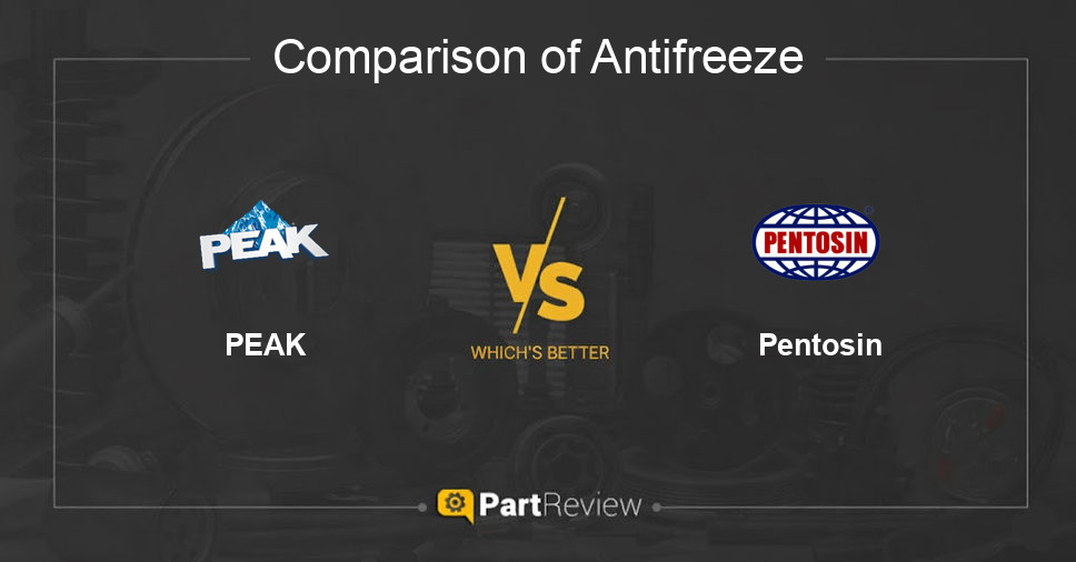 Comparison of antifreeze PEAK and Pentosin