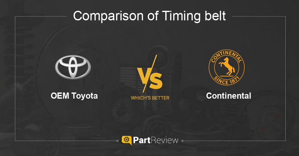 Comparison of timing belt OEM Toyota and Continental