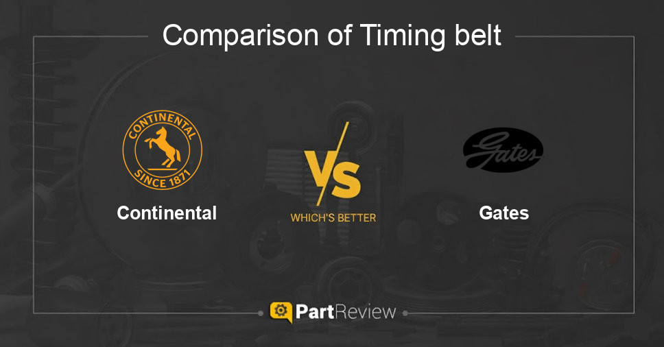 Comparison of timing belt Continental and Gates