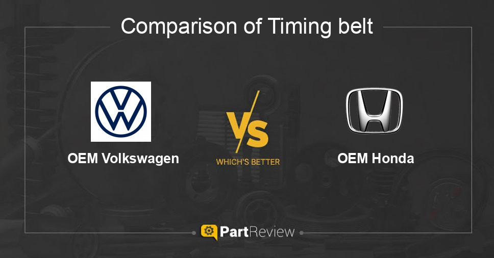Comparison of timing belt OEM Volkswagen and OEM Honda