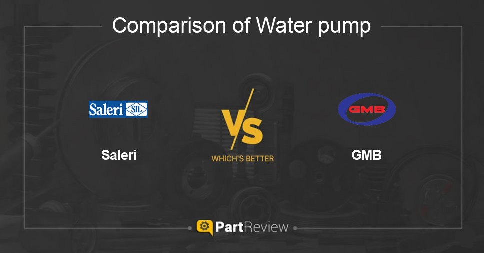 Comparison of water pump Saleri and GMB