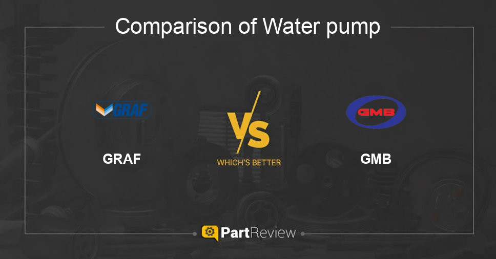 Comparison of water pump GRAF and GMB