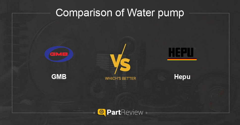 Comparison of water pump GMB and Hepu