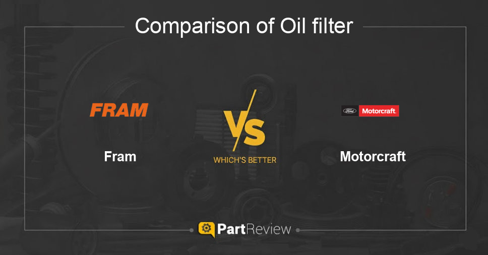 Comparison of oil filter Fram and Motorcraft