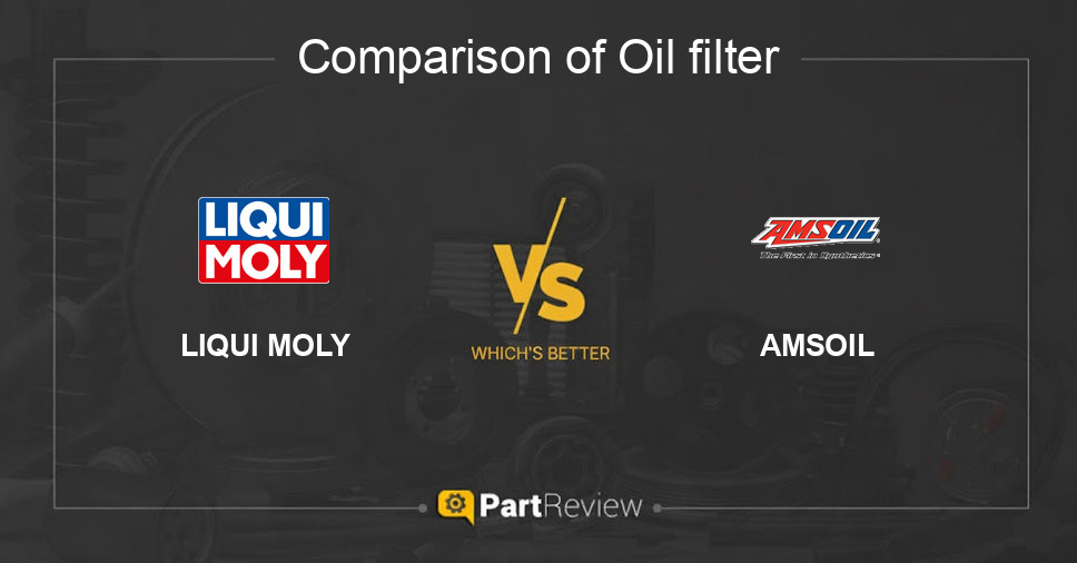 Comparison of oil filter LIQUI MOLY and AMSOIL