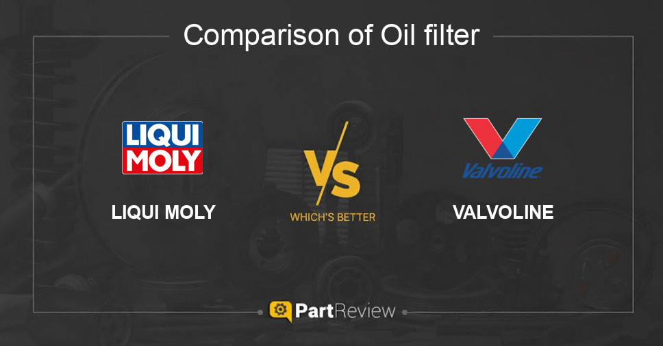 Comparison of oil filter LIQUI MOLY and VALVOLINE