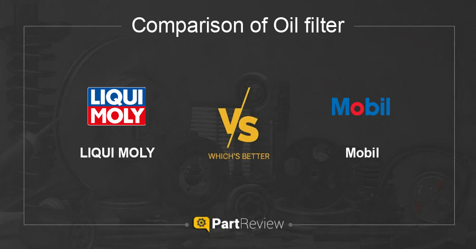 Comparison of oil filter LIQUI MOLY and Mobil