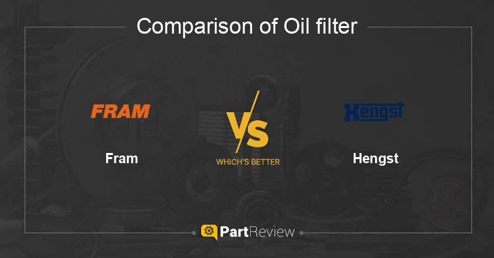 Comparison of oil filter Fram and Hengst