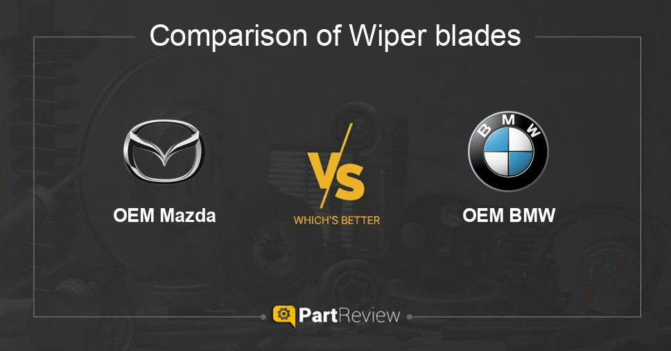 Comparison of wiper blades OEM Mazda and OEM BMW