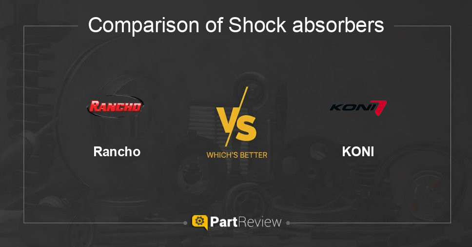 Comparison of shock absorbers Rancho and KONI