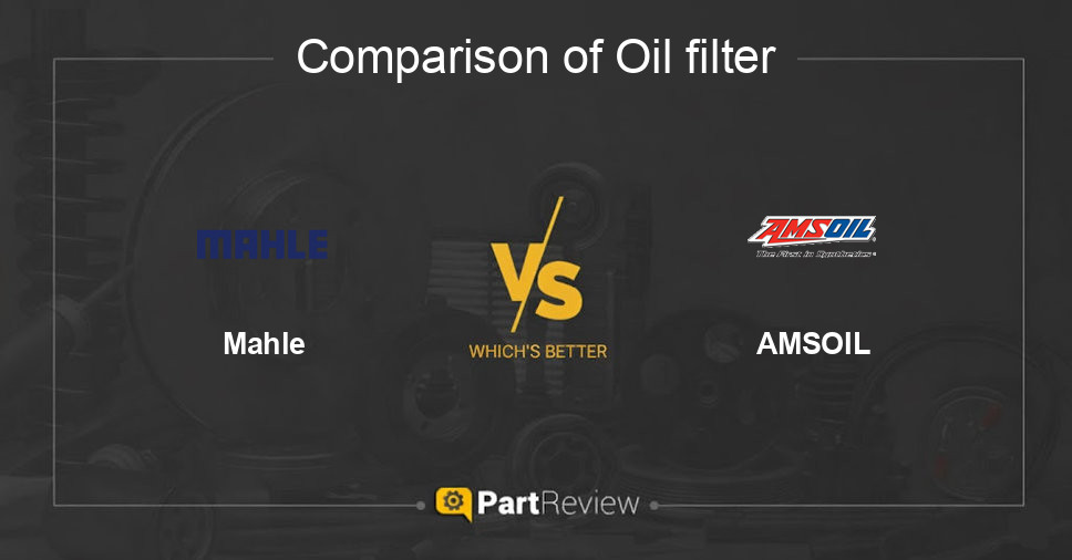 Comparison of oil filter Mahle and AMSOIL