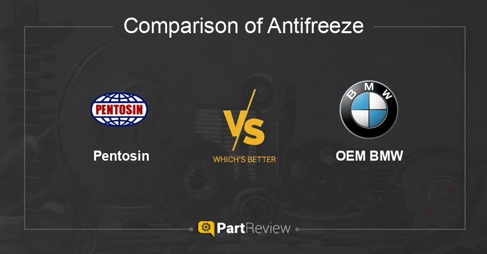 Comparison of antifreeze Pentosin and OEM BMW