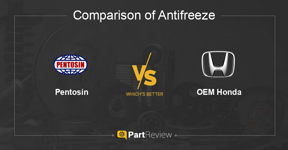 Comparison of antifreeze Pentosin and OEM Honda