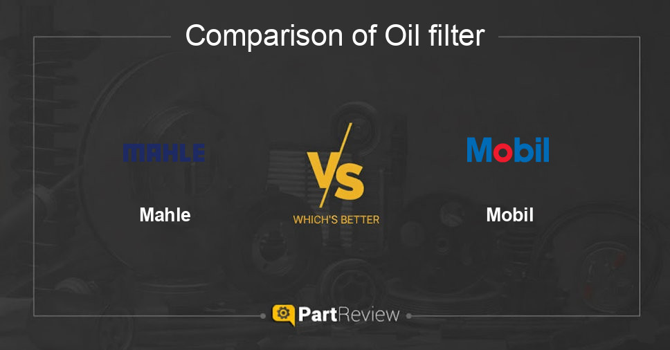 Comparison of oil filter Mahle and Mobil