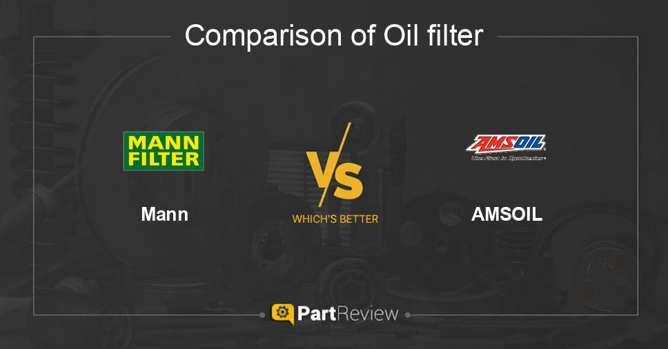 Comparison of oil filter Mann and AMSOIL