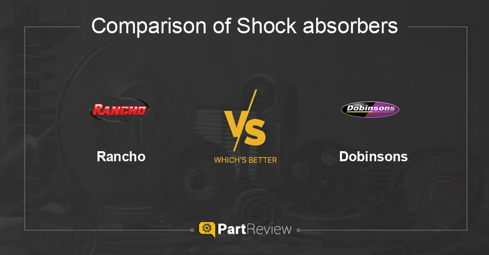 Comparison of shock absorbers Rancho and Dobinsons
