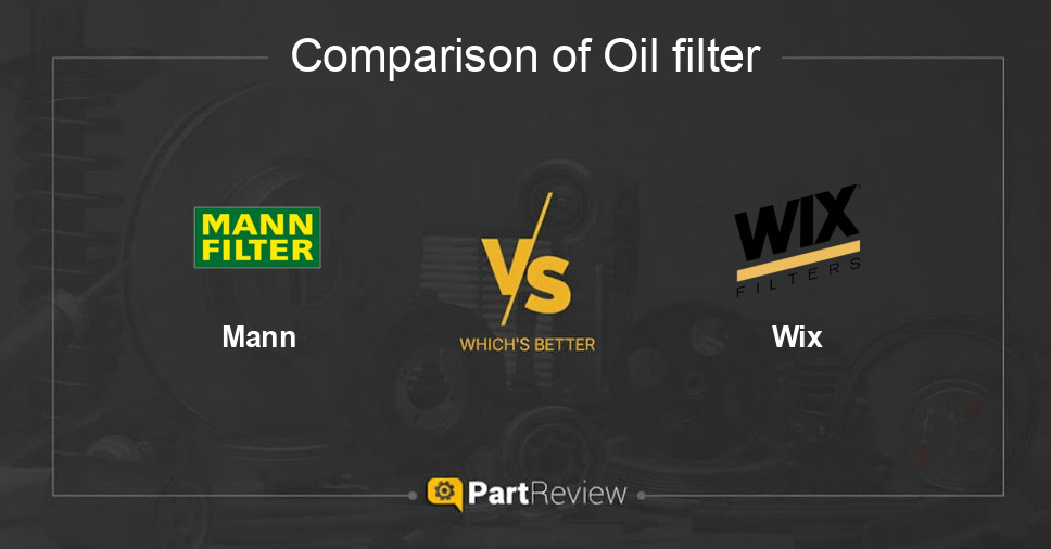 Comparison of oil filter Mann and Wix