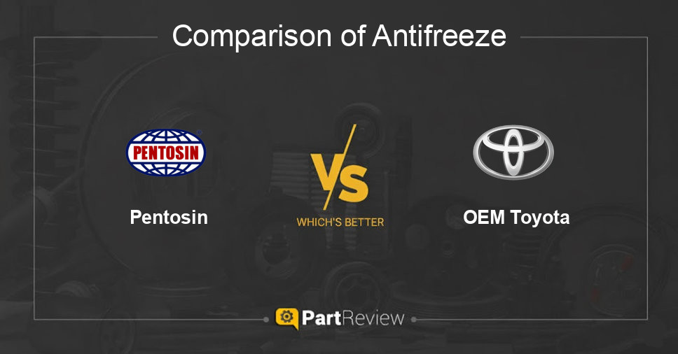 Comparison of antifreeze Pentosin and OEM Toyota