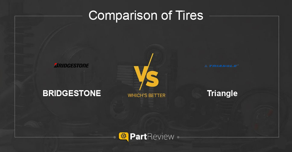 Comparison of tires BRIDGESTONE and Triangle