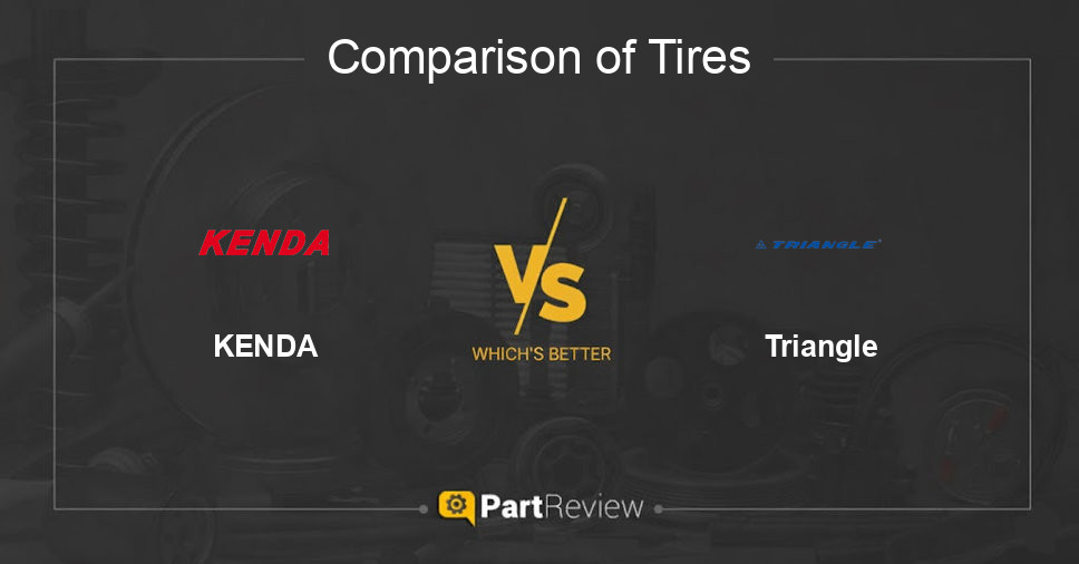 Comparison of tires KENDA and Triangle