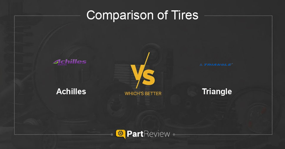 Comparison of tires Achilles and Triangle