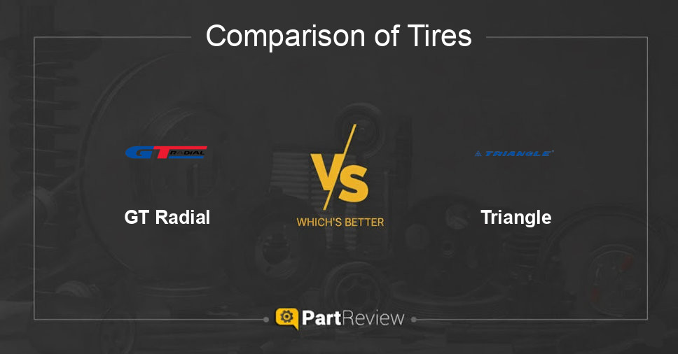 Comparison of tires GT Radial and Triangle