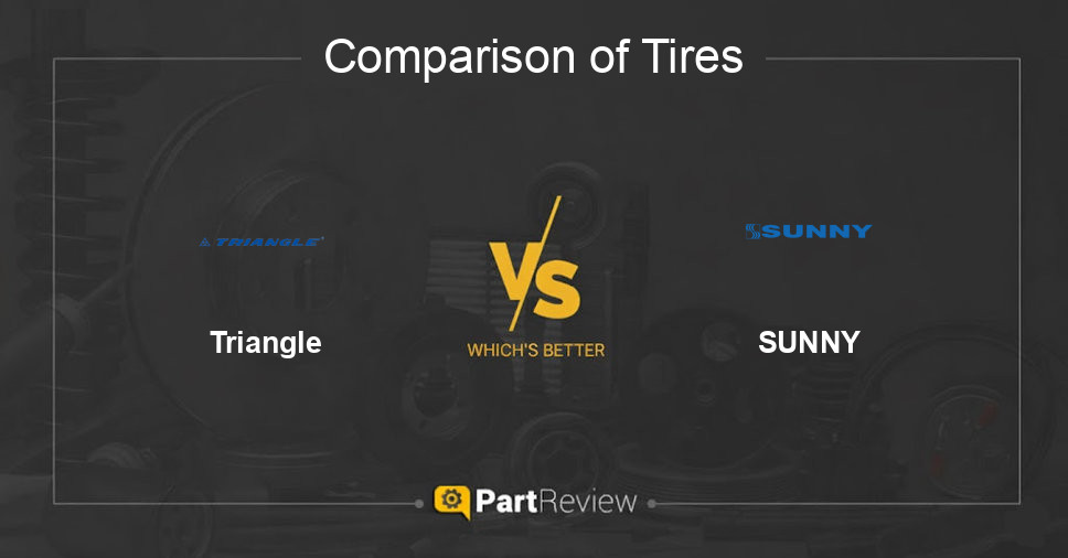 Comparison of tires Triangle and SUNNY