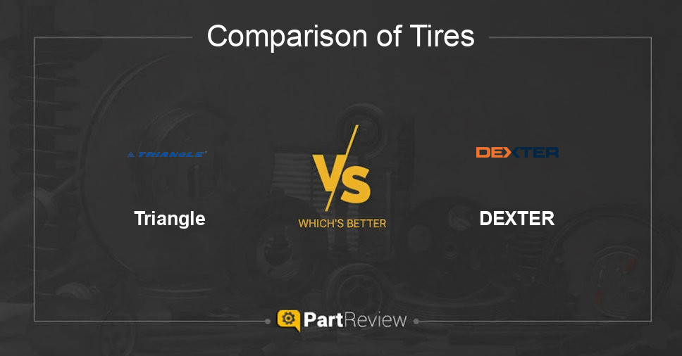 Comparison of tires Triangle and DEXTER
