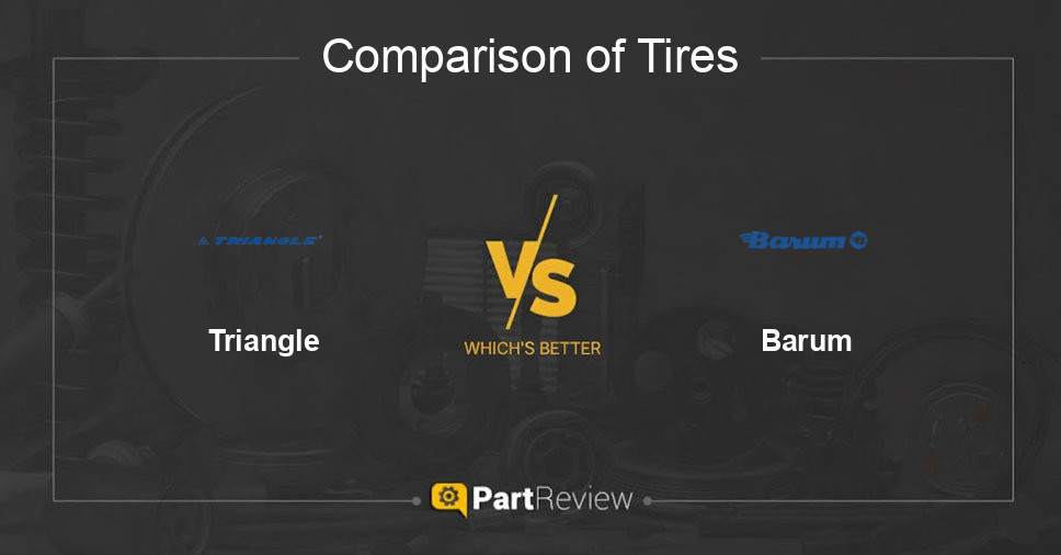 Comparison of tires Triangle and Barum