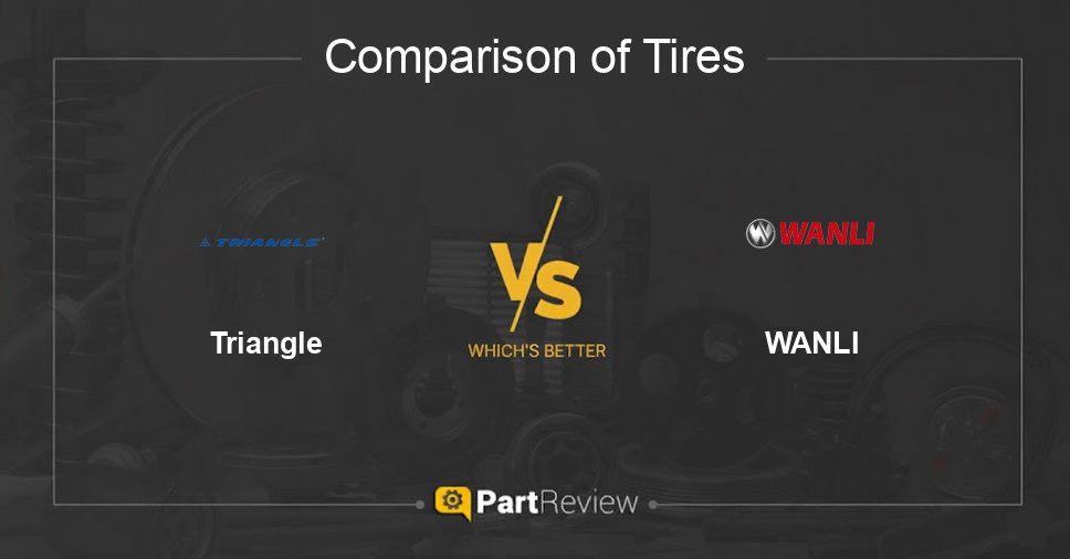 Comparison of tires Triangle and WANLI