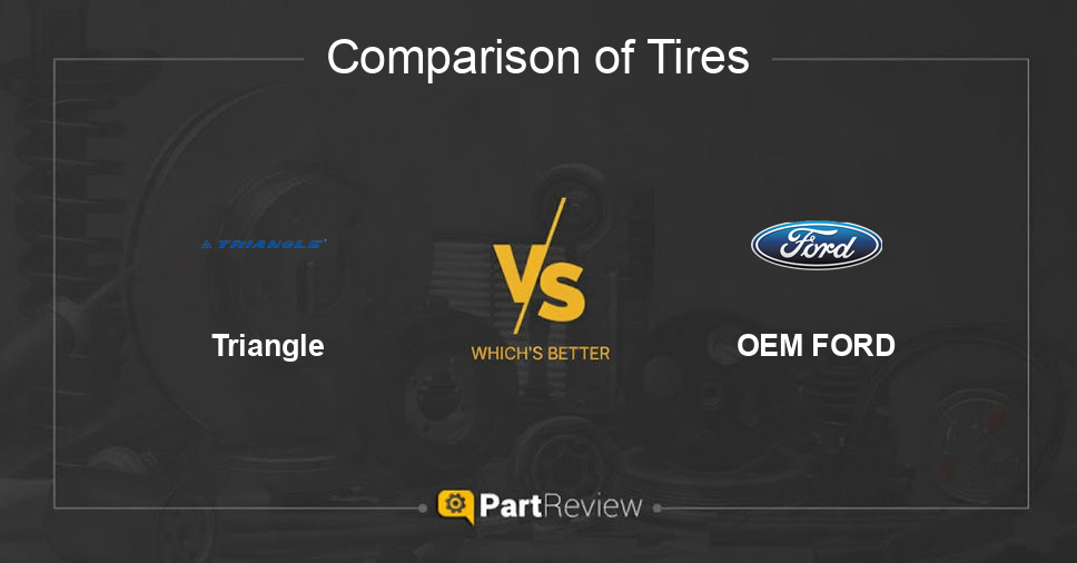 Comparison of tires Triangle and OEM FORD