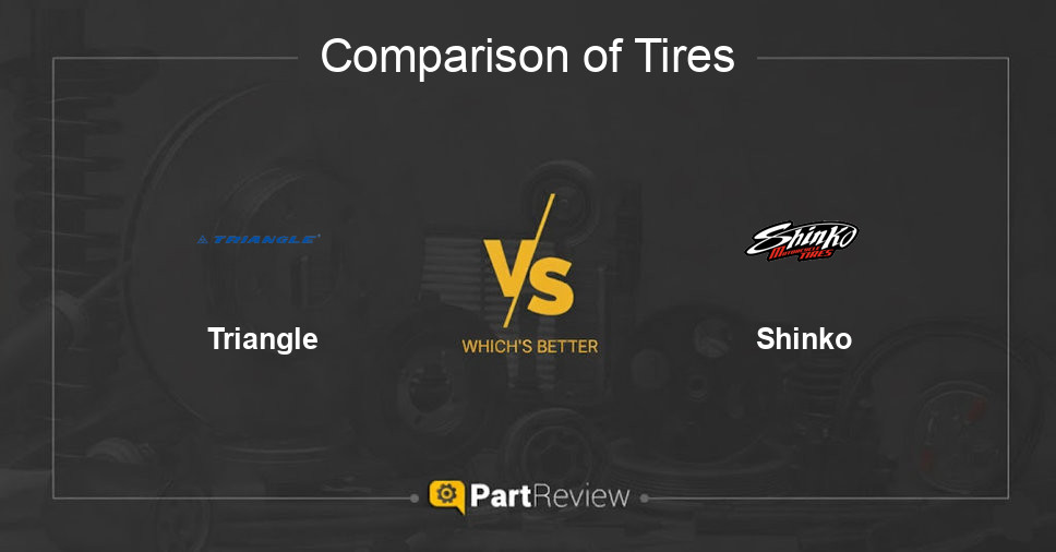 Comparison of tires Triangle and Shinko