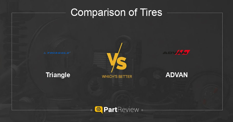 Comparison of tires Triangle and ADVAN