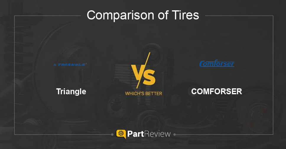 Comparison of tires Triangle and COMFORSER