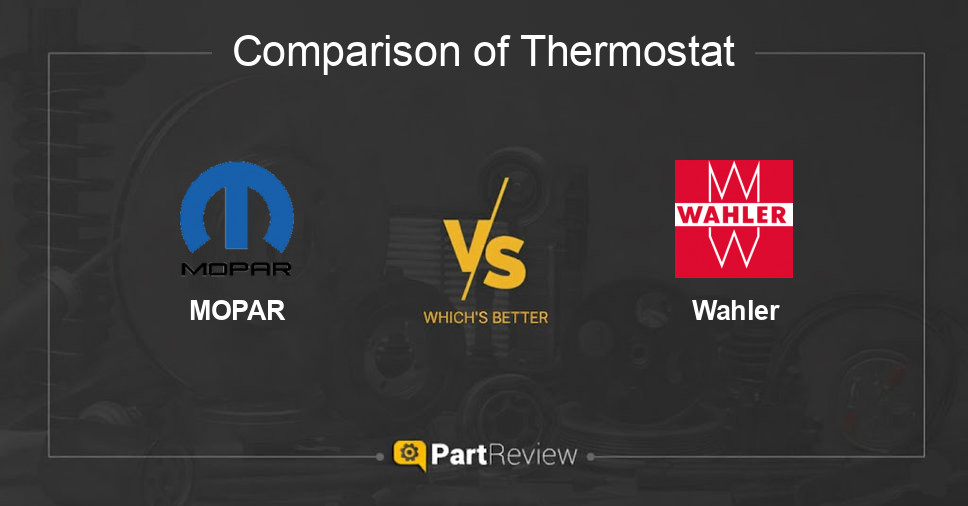 Comparison of thermostat MOPAR and Wahler
