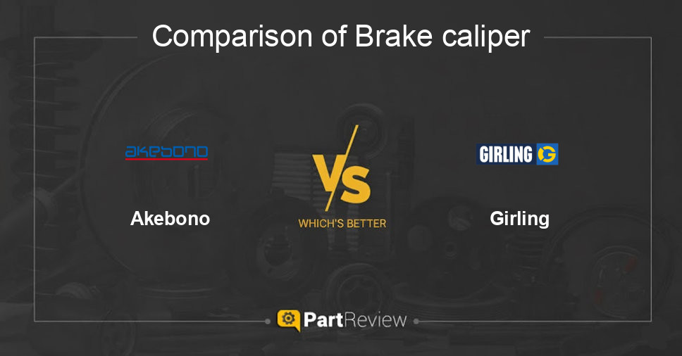 Comparison of brake caliper Akebono and Girling