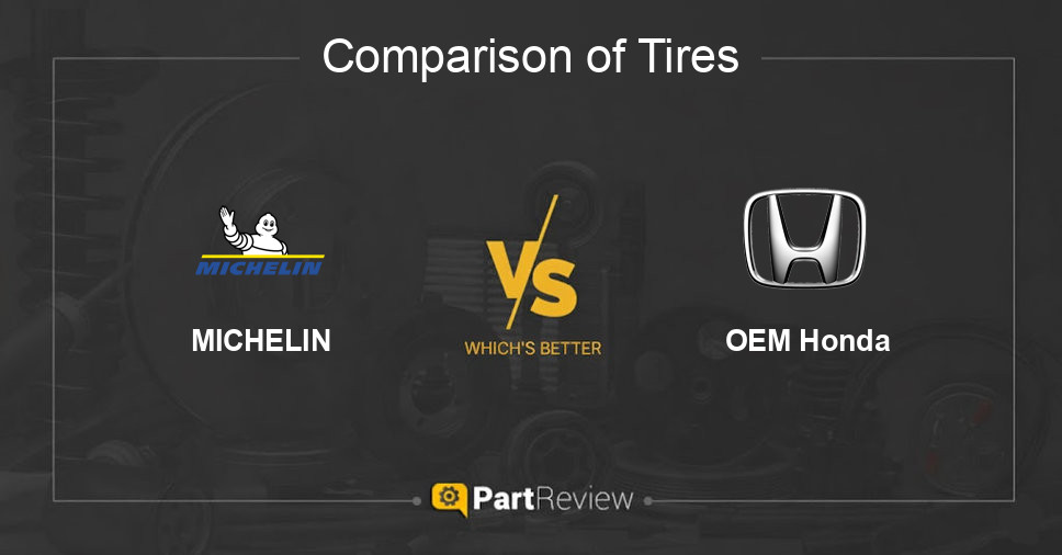 Comparison of tires MICHELIN and OEM Honda