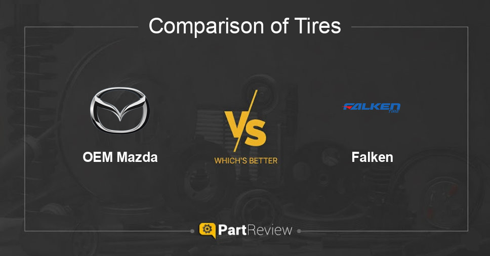 Comparison of tires OEM Mazda and Falken