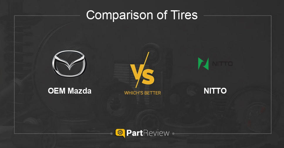 Comparison of tires OEM Mazda and NITTO