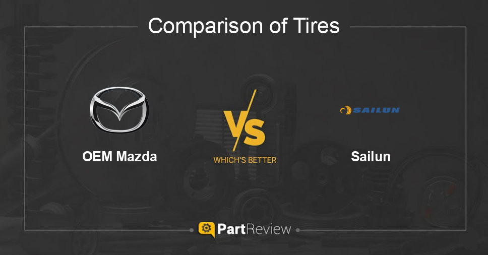 Comparison of tires OEM Mazda and Sailun